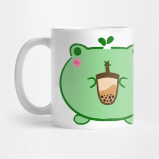 Frog with boba Mug